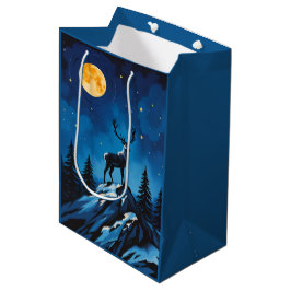 Majestic Reindeer by Moonlight Gift Bag