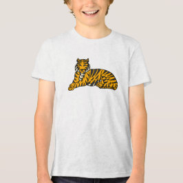 Majestic Rest- Hand plockade Tiger Illustration T Shirt