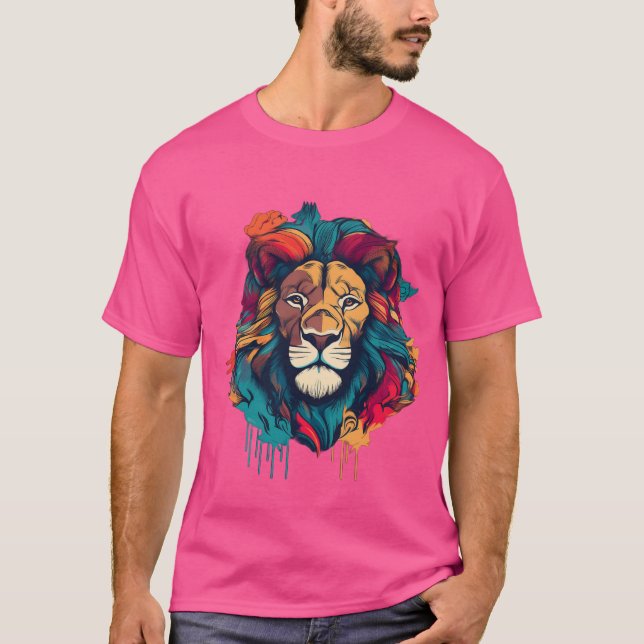 "Majestic Roar - Bold & Artistic T-Shirts" T Shirt (Framsida)