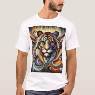 "Majestic Roar: the Lejon within Abstrakt Chaos" T Shirt