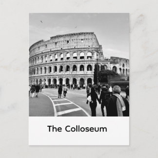 Majestic Roman Colosseum: Iconic Sunset Architectu Vykort