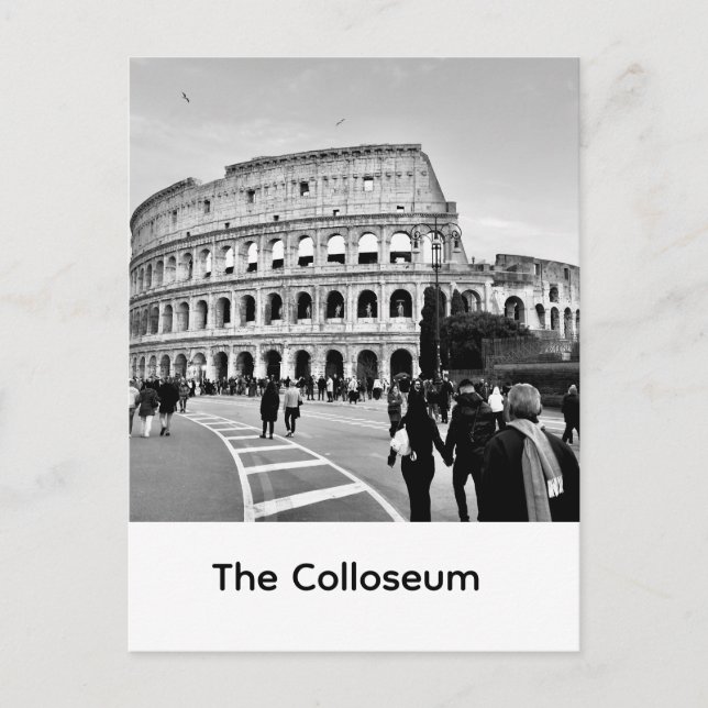 Majestic Roman Colosseum: Iconic Sunset Architectu Vykort (Framsida)