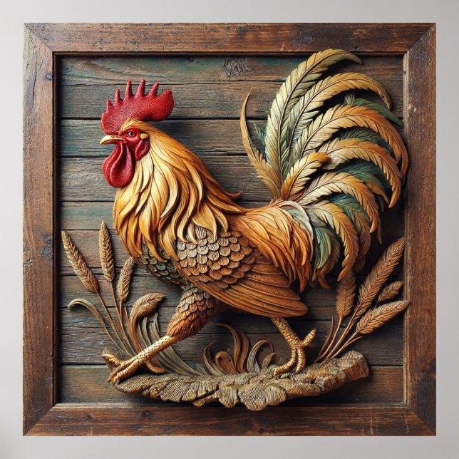 Majestic Rooster Poster (Framsidan)