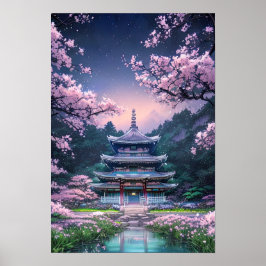 Majestic Sakura Sanctuary Poster