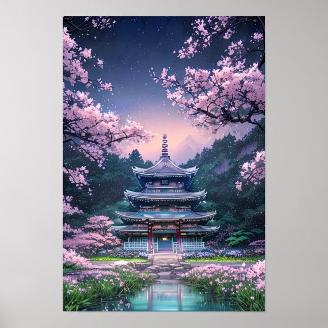 Majestic Sakura Sanctuary Poster (Framsidan)