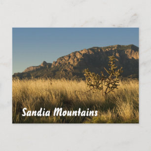 Majestic Sandia Mountains, Albuquerque Vykort