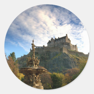 Majestic Scotland-klistermärke. Runt Klistermärke