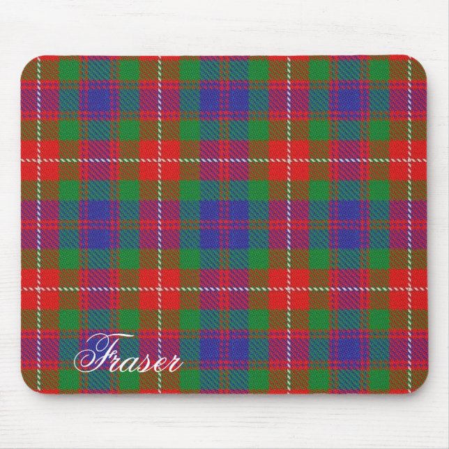 Majestic Scottish Klan Fraser of Lovat Tartan Musmatta (Framsidan)