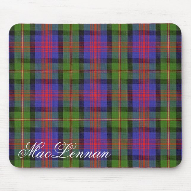 Majestic Scottish Klan MacLennan Tartan Musmatta (Framsidan)