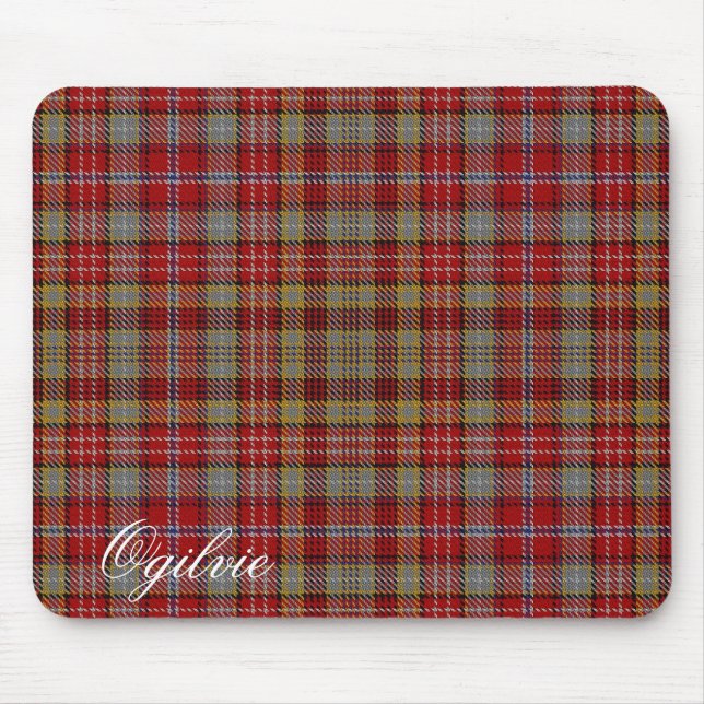 Majestic Scottish Klan Ogilvie Ogilvy Tartan Musmatta (Framsidan)
