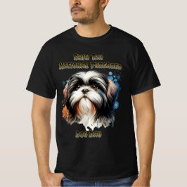 Majestic Shih Tzu: National Pureborn T Shirt