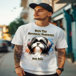 Majestic Shih Tzu: National Pureborn T Shirt