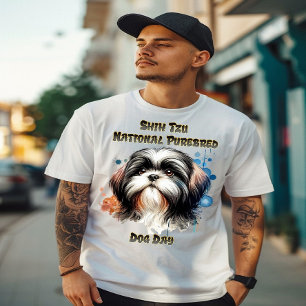 Majestic Shih Tzu: National Pureborn T Shirt