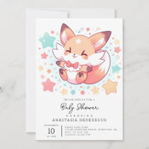 Majestic Skogen Fox Baby Shower