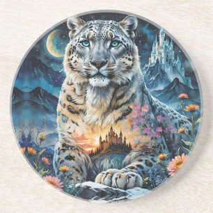 Majestic Snö Leopard - Castle - Måne Underlägg