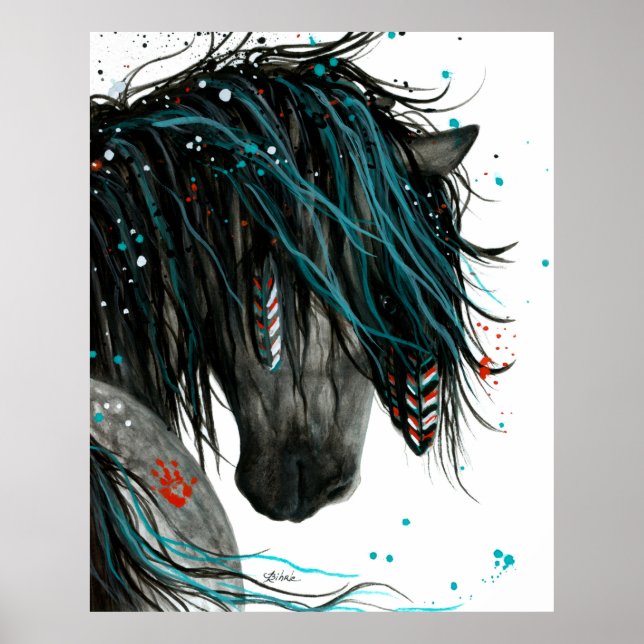 Majestic Spirit Horse av AmyLyn Bihrle Poster (Framsidan)