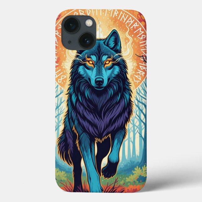 Majestic Spirit Wolf Phone Case (Baksida)
