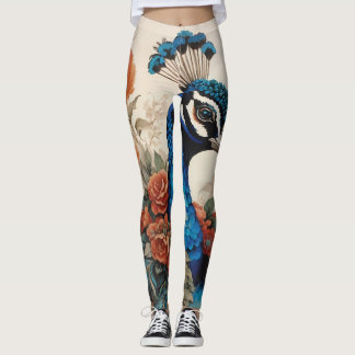 Majestic Splendore the Boho Peacock Leggings