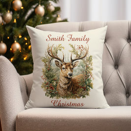 Majestic Stag Festive Dekorativ kudde