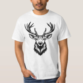 Majestic Stag Head T Shirt