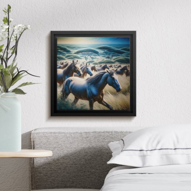 Majestic Stampede in Golden Fält Poster (Skapare uppladdad)