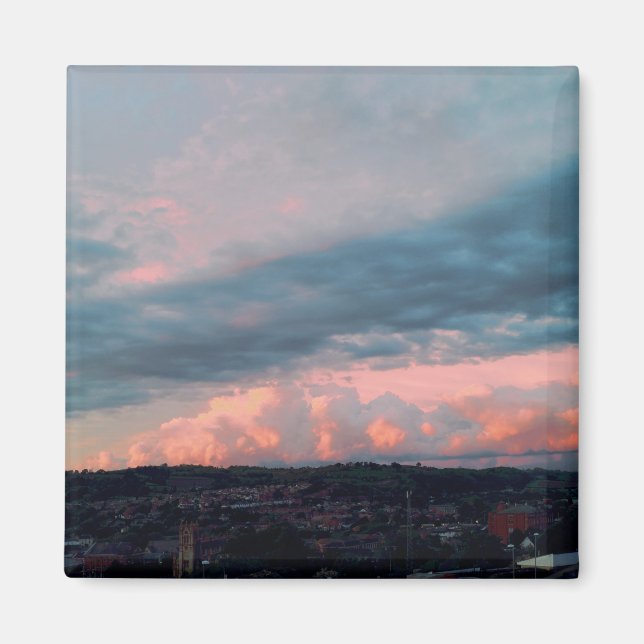Majestic Sunset i Wales Magnet (Framsidan)