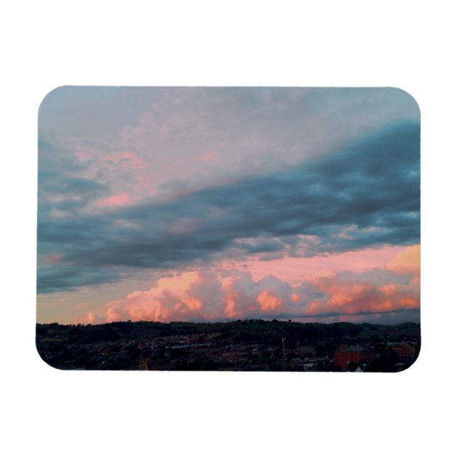 Majestic Sunset i Wales Magnet (Horisontell)