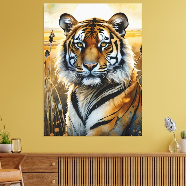 Majestic Tiger Canvastryck (Insitu (Vardagsrum))