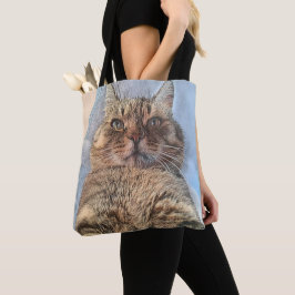 Majestic Tiger Cat Tote Bag Tygkasse