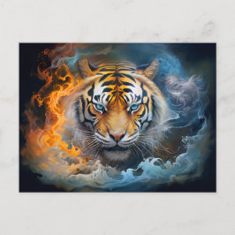 Majestic Tiger China Zodiac Artistry Vykort