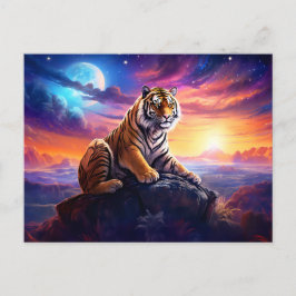 Majestic Tiger China Zodiac Artistry Vykort