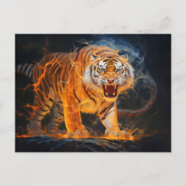 Majestic Tiger China Zodiac Artistry Vykort