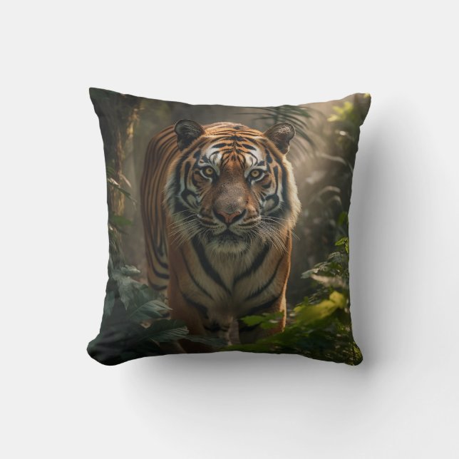 Majestic Tiger Gaze Kudde (Framsida)