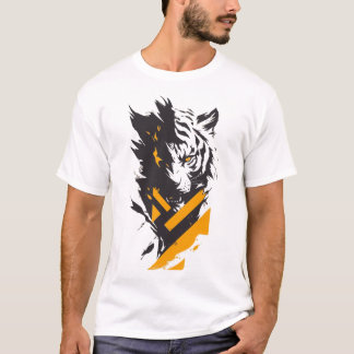 Majestic Tiger Graphic T-Shirt - Vildens rot