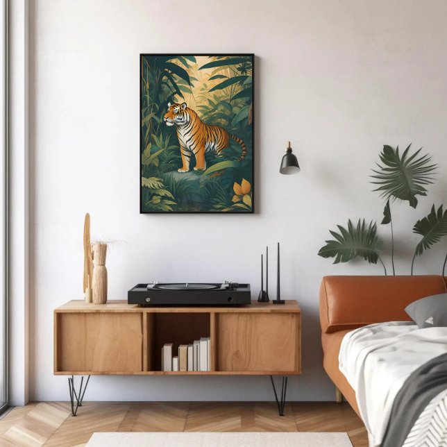 Majestic Tiger i Jungle Elegant Wildlife Art Poster (Skapare uppladdad)
