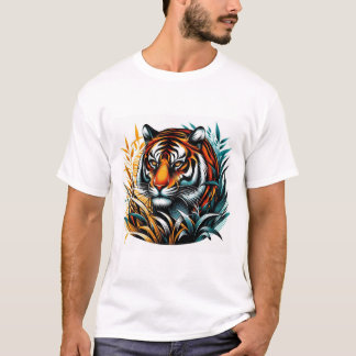 Majestic Tiger i Vibrant Jungle T Shirt