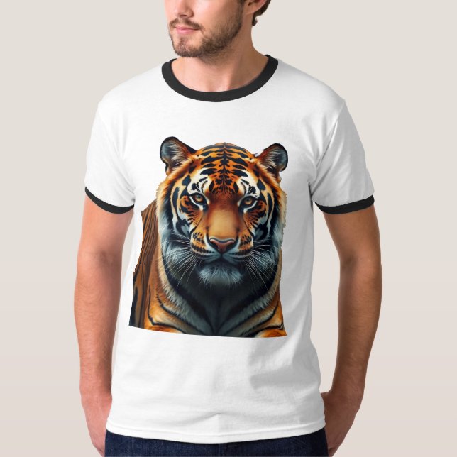 Majestic Tiger Manar Basic Ringer T-Shirt (Framsida)