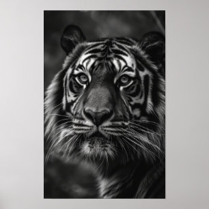 Majestic Tiger Porträtt Fine Art Poster