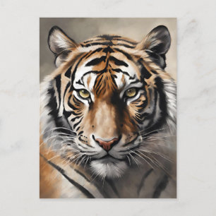 Majestic Tiger Porträtt Vykort