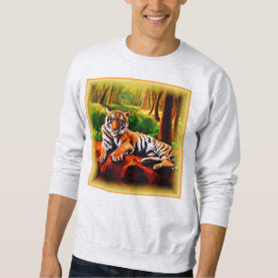 "Majestic Tiger Resting in the Vild". Köp nu Lång Ärmad Tröja