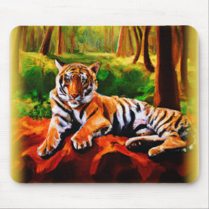 "Majestic Tiger Resting in the Vild". Köp nu Musmatta