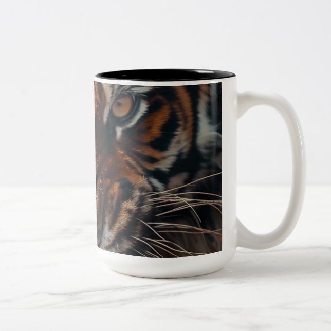 Majestic Tiger Roar Två-Tonad Mugg (Höger)