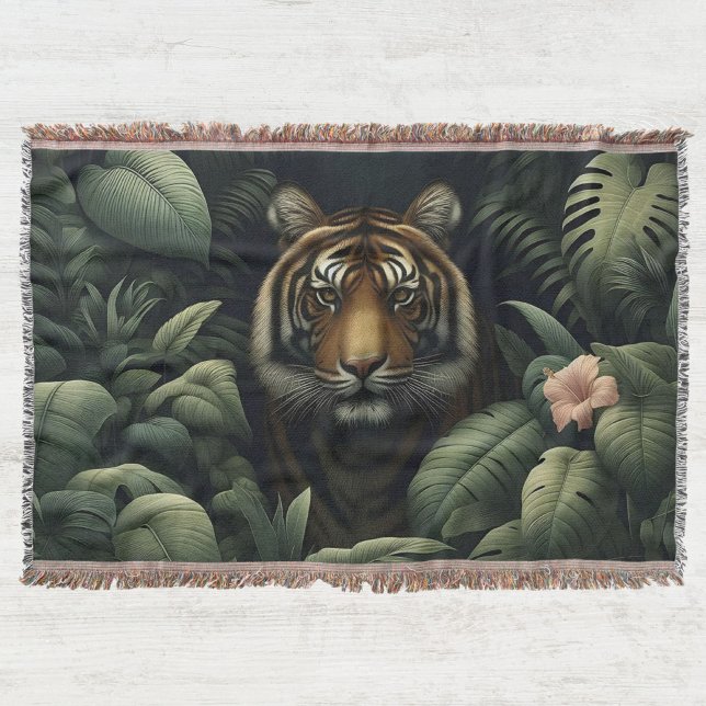 Majestic Tiger Woven Blanket and Tapestry Filt (Skapare uppladdad)