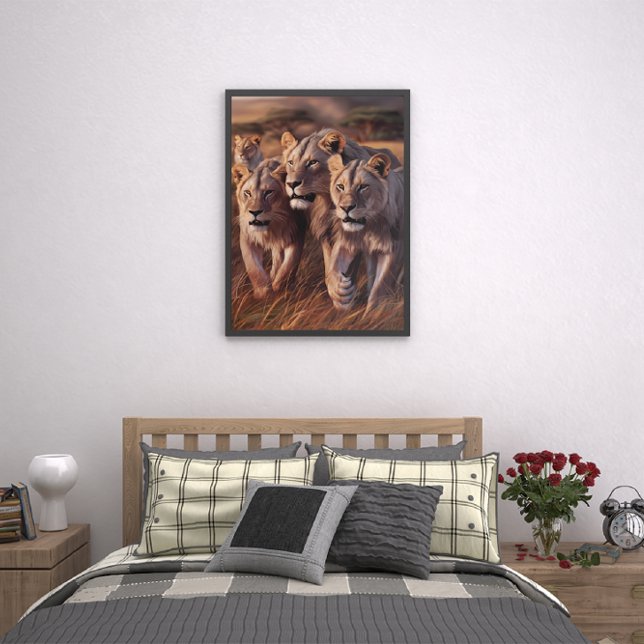 Majestic Trio Roaming through Tall Grass Poster (Skapare uppladdad)