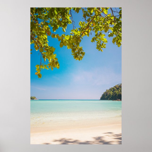 Majestic Tropical Beach Photo - Surin Islands Poster (Framsidan)