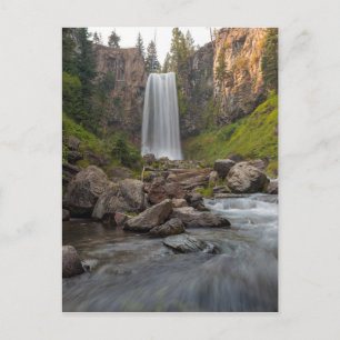 Majestic Tumalo Falls in Central Oregon USA Vykort