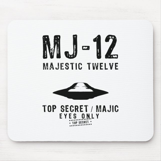Majestic Twelve MJ-12 Mousepad Musmatta (Framsidan)