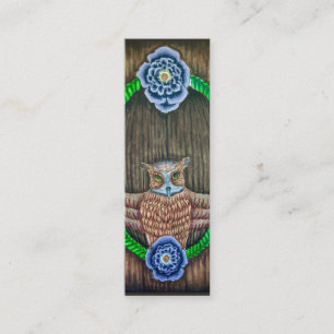 Majestic Uggla Bookmark/mini affärskort Mini Visitkort