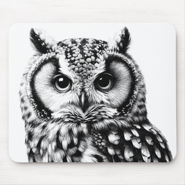 Majestic Uggla Mousepad for Desktop Laptops Musmatta (Framsidan)