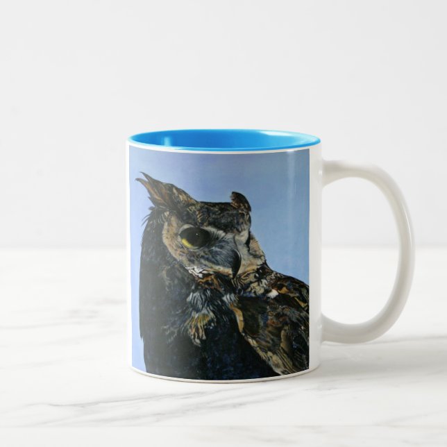 Majestic uggla Två-Tonad mugg (Höger)